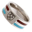 West Ham United FC Colour Stripe Ring Large - Gift Arch