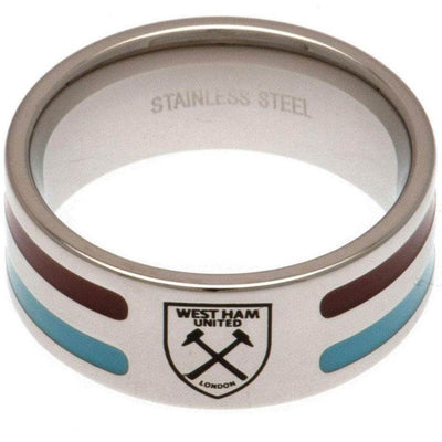 West Ham United FC Colour Stripe Ring Medium - Gift Arch