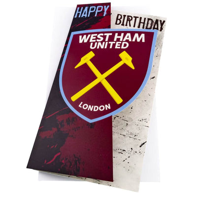 West Ham United FC Crest Birthday Card - Gift Arch
