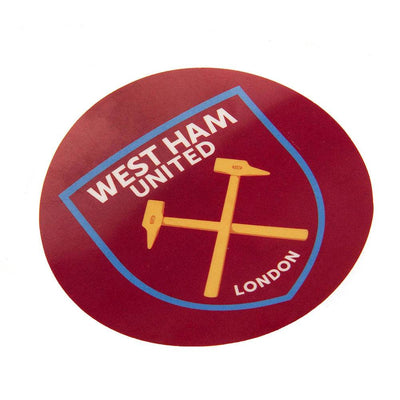 West Ham United FC Crest Car Sticker - Gift Arch
