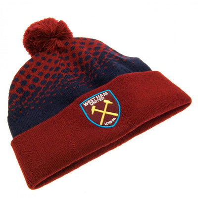 West Ham United FC Fade Ski Hat - Gift Arch