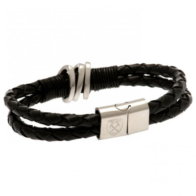 West Ham United FC Leather Bracelet - Gift Arch