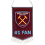 West Ham United FC No.1 Fan Mini Pennant - Gift Arch