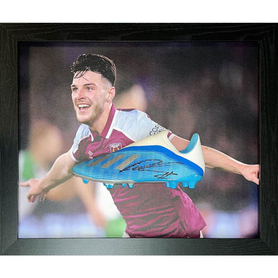 West Ham United FC Rice Signed Boot (Framed) - Gift Arch