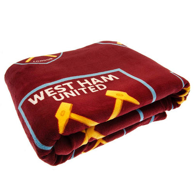 West Ham United FC Sherpa Fleece Blanket - Gift Arch