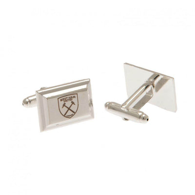 West Ham United FC Silver Plated Cufflinks - Gift Arch