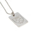West Ham United FC Silver Plated Dog Tag & Chain - Gift Arch