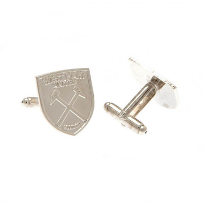 West Ham United FC Silver Plated Formed Cufflinks - Gift Arch