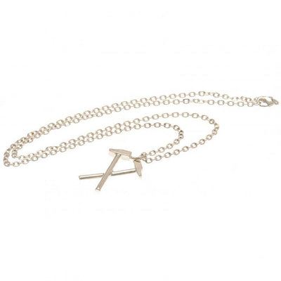 West Ham United FC Silver Plated Pendant & Chain HM - Gift Arch