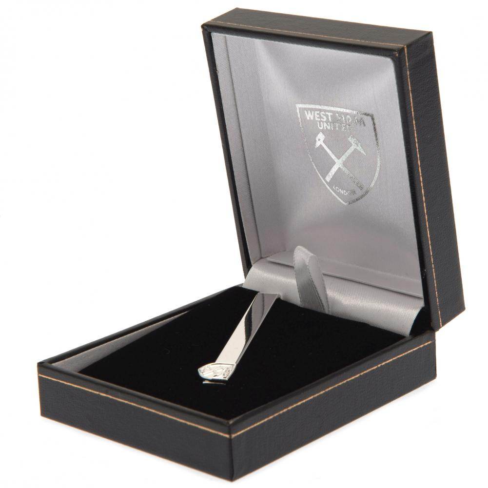 West Ham United FC Silver Plated Tie Slide - Gift Arch