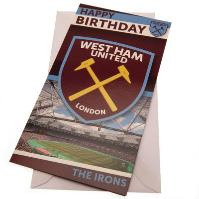 West Ham United FC Stadium Birthday Card - Gift Arch