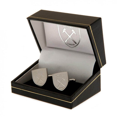 West Ham United FC Stainless Steel Formed Cufflinks - Gift Arch