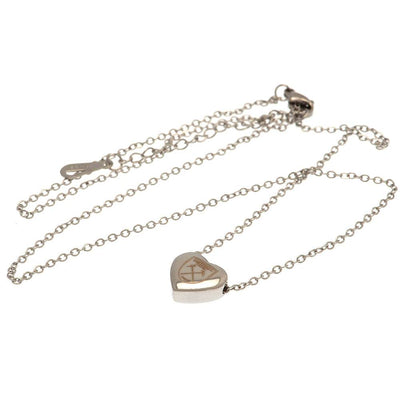 West Ham United FC Stainless Steel Heart Necklace - Gift Arch