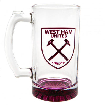 West Ham United FC Stein Glass Tankard - Gift Arch