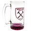 West Ham United FC Stein Glass Tankard - Gift Arch