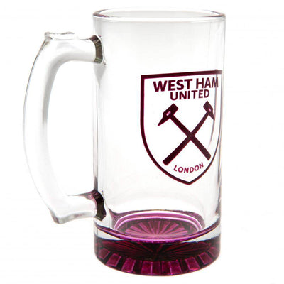 West Ham United FC Stein Glass Tankard - Gift Arch