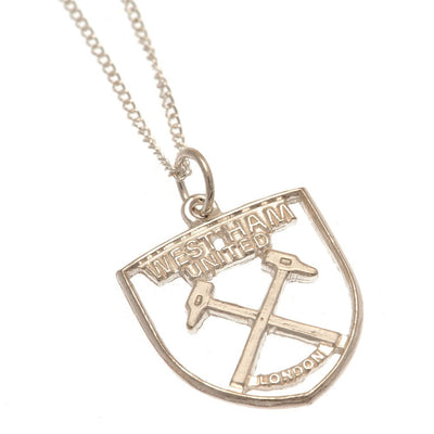 West Ham United FC Sterling Silver Pendant & Chain CR - Gift Arch
