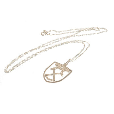 West Ham United FC Sterling Silver Pendant & Chain CR - Gift Arch