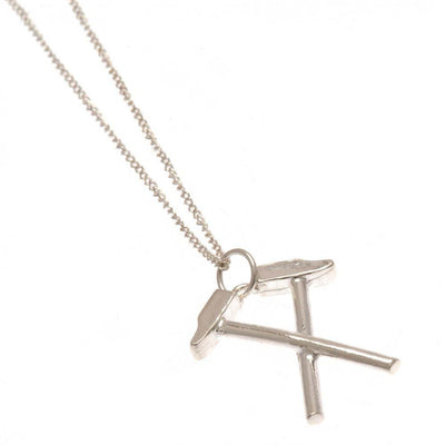 West Ham United FC Sterling Silver Pendant & Chain HM - Gift Arch