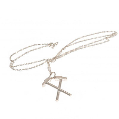West Ham United FC Sterling Silver Pendant & Chain HM - Gift Arch