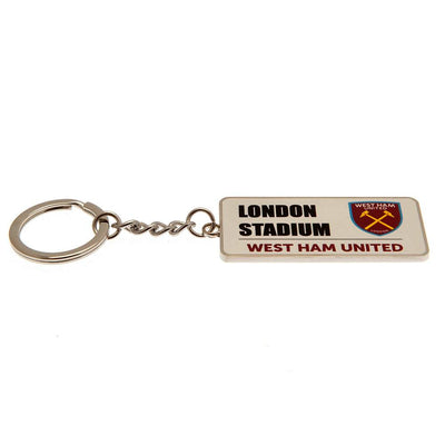 West Ham United FC Street Sign Keyring - Gift Arch