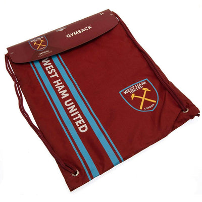 West Ham United FC Stripe Gym Bag - Gift Arch