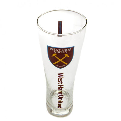 West Ham United FC Tall Beer Glass - Gift Arch