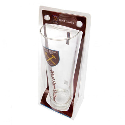 West Ham United FC Tall Beer Glass - Gift Arch