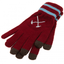 West Ham United FC Touchscreen Knitted Gloves Youths - Gift Arch