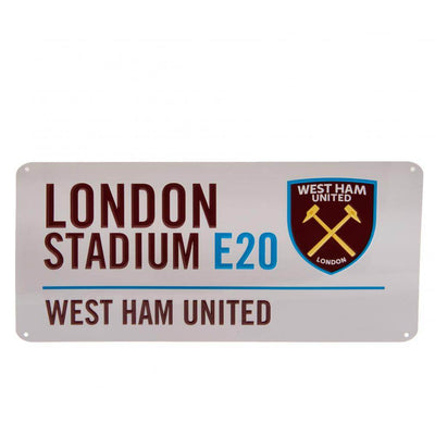 West Ham United FC White Street Sign - Gift Arch