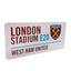 West Ham United FC White Street Sign - Gift Arch