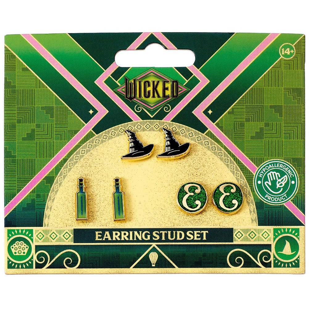 Wicked Elphaba Stud Earrings Set - Gift Arch