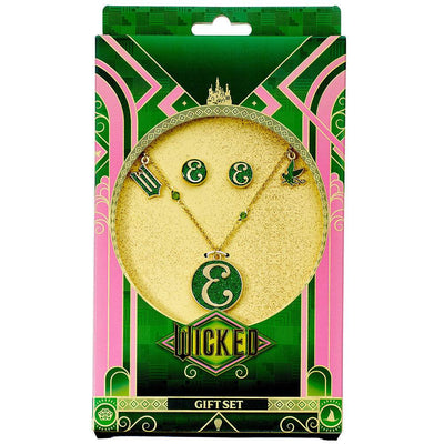 Wicked Gold Plated Elphaba Necklace & Earrings - Gift Arch