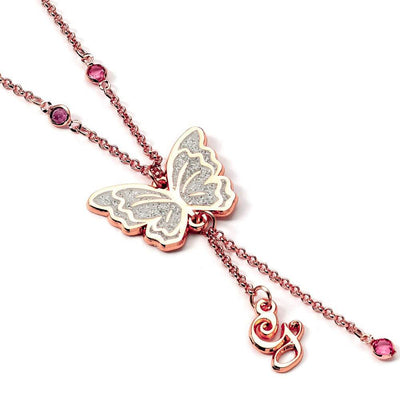 Wicked Rose Gold Glinda Buterfly Necklace - Gift Arch