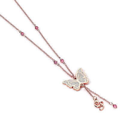 Wicked Rose Gold Glinda Buterfly Necklace - Gift Arch