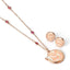 Wicked Rose Gold Plated Glinda Necklace & Earrings - Gift Arch