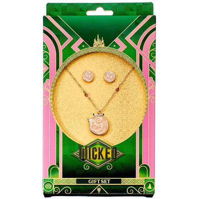 Wicked Rose Gold Plated Glinda Necklace & Earrings - Gift Arch