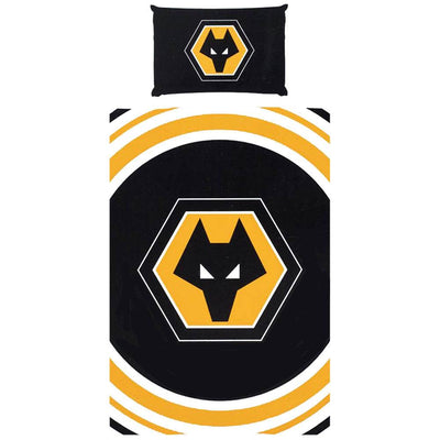 Wolverhampton Wanderers FC Pulse Single Duvet Set - Gift Arch