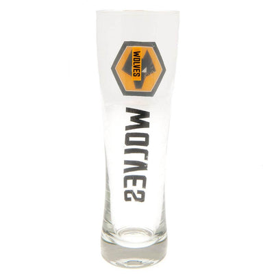 Wolverhampton Wanderers FC Tall Beer Glass - Gift Arch