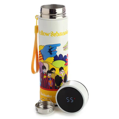 The Beatles Yellow Submarine Hot & Cold Digital Thermometer Bottle - Yellow Submarine/The Beatles