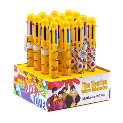 The Beatles Yellow Submarine Multi Colour Pen (6 Colours) - Novelty Pens