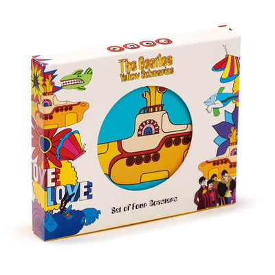 The Beatles Yellow Submarine Set of 4 Cork Coasters - Gift Arch