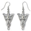 The Lord Of The Rings Silver Plated Evenstar Hook Earrings