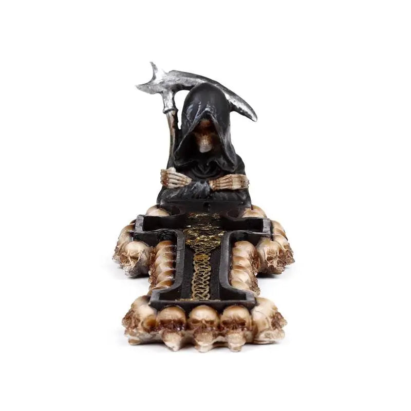 The Reaper Death Cross Ashcatcher Incense Stick Burner - Incense Burners & Ash Catchers