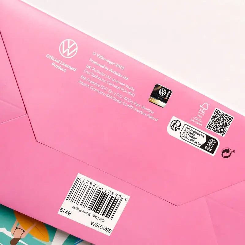 Volkswagen VW T1 Camper Bus Waves are Calling Gift Bag Large