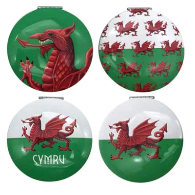 Welsh Dragon Wales (Cymru) Souvenir Compact Mirror - Compact Mirrors