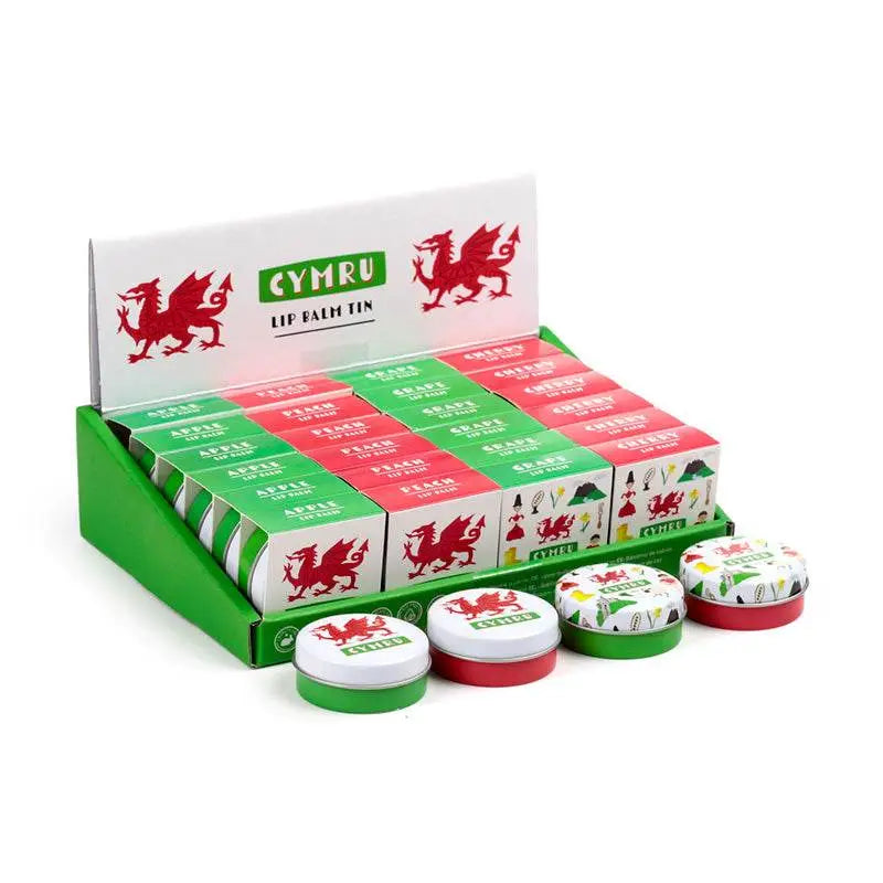 Welsh Dragon Wales (Cymru) Souvenir Lip Balm in a Tin - Lip Balm & Lip Gloss