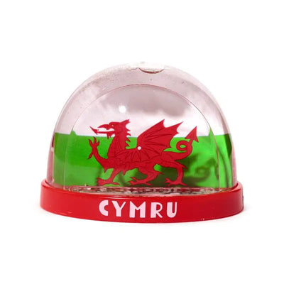 Welsh Dragon Wales (Cymru) Souvenir Medium Glitter Snow Storm - Unicorns