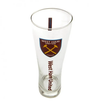 West Ham United FC Tall Beer Glass