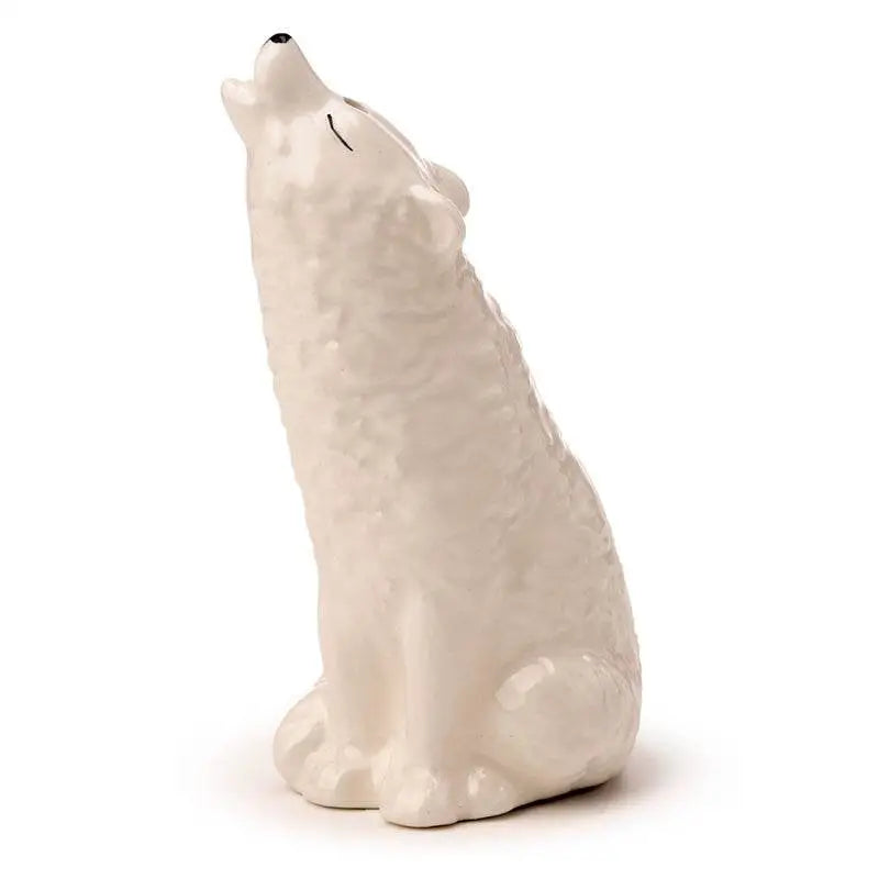 White Wolf Ceramic Salt & Pepper Set - Wolf Gifts & Collectables